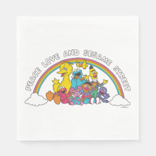 Peace, Love and Sesame Street Napkin