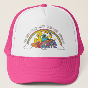 Peace, Love and Sesame Street Trucker Hat