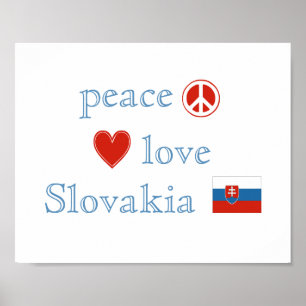 Peace Love and Slovakia Poster