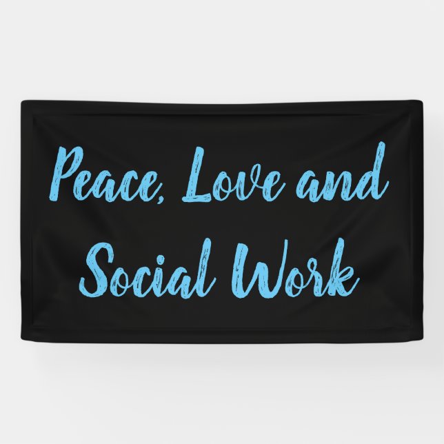 Peace, Love and Social Work  Banner (Horizontal)