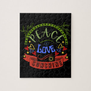 Peace, Love and Sunshine Jigsaw Puzzle