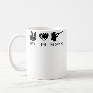 Peace Love And Trap Shooting Coffee Mug