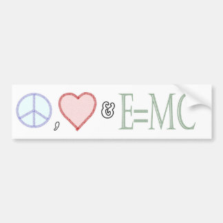 Peace, Love and Understanding Bumper Sticker