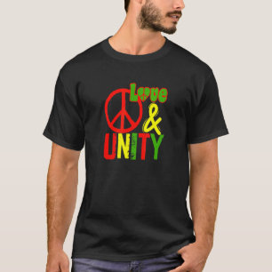 Peace Love and Unity Jamaica Reggae Music Rasta Re T-Shirt