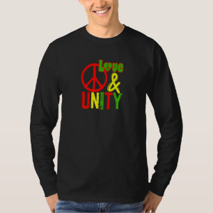 Peace Love and Unity Jamaica Reggae Music Rasta Re T-Shirt