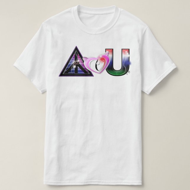 PEACE LOVE AND UNITYT T-Shirt (Design Front)