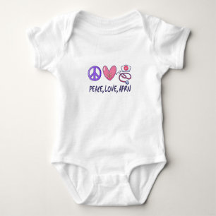 Peace Love APRN Baby Bodysuit