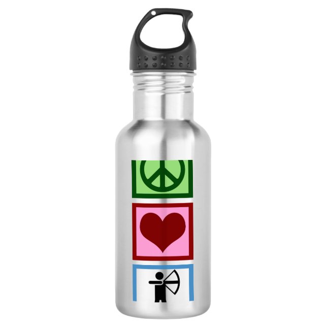 Peace Love Archery 710 Ml Water Bottle (Front)