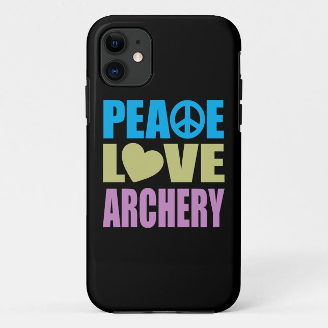 Peace Love Archery Case-Mate iPhone Case (Back)