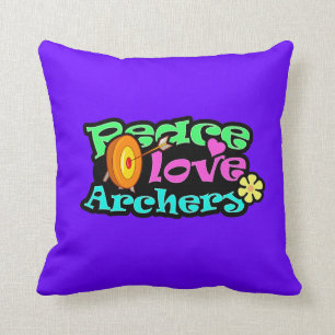 Peace, Love, Archery Cushion