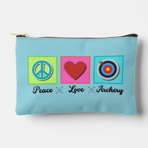 Peace, Love, Archery Makeup Bag