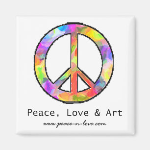 Peace, Love & Art Magnet