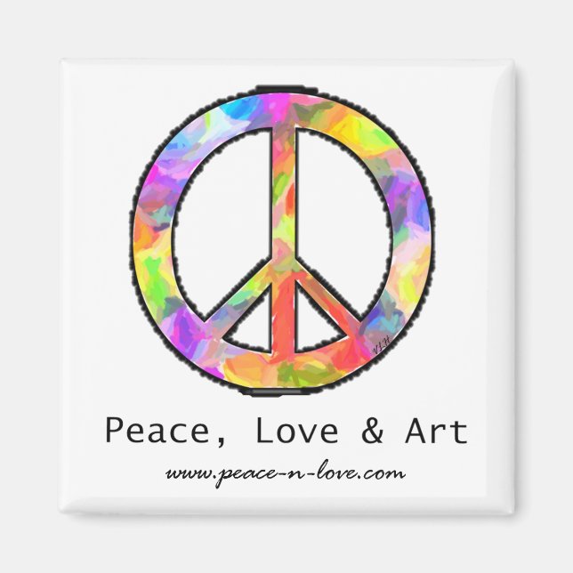 Peace, Love & Art Magnet (Front)
