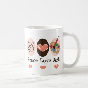Peace Love Art Mug