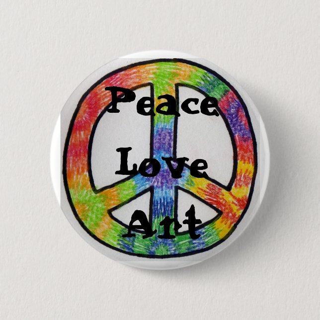Peace Love Art Pin (Front)