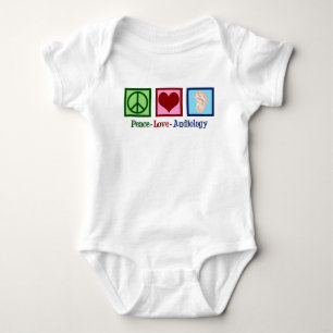 Peace Love Audiology Cute Audiologist Baby Bodysuit