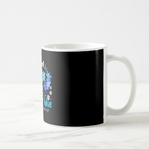 Peace Love Autism Awareness In April We Wear Blue Coffee Mug