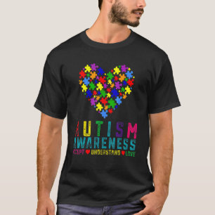 Peace Love Autism Awareness Pop It Fidget Toy Auti T-Shirt