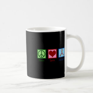 Peace Love Autism Puzzle Awareness Autistic Men Wo Coffee Mug
