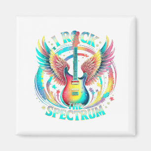 Peace Love Autism World Tour Rock The Spectrum Adv Magnet