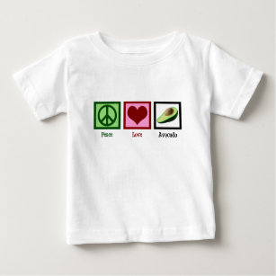 Peace Love Avocado Baby T-Shirt