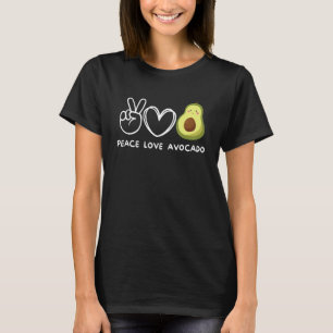Peace, Love Avocado Retro Avocado Lover Fruit Love T-Shirt