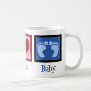 Peace Love Baby Boy Coffee Mug