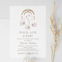 Peace Love & Baby | Cute Sheep Mobile Baby Shower