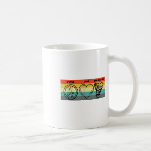 Peace Love Badminton Badminton Player Shuttle Spor Coffee Mug