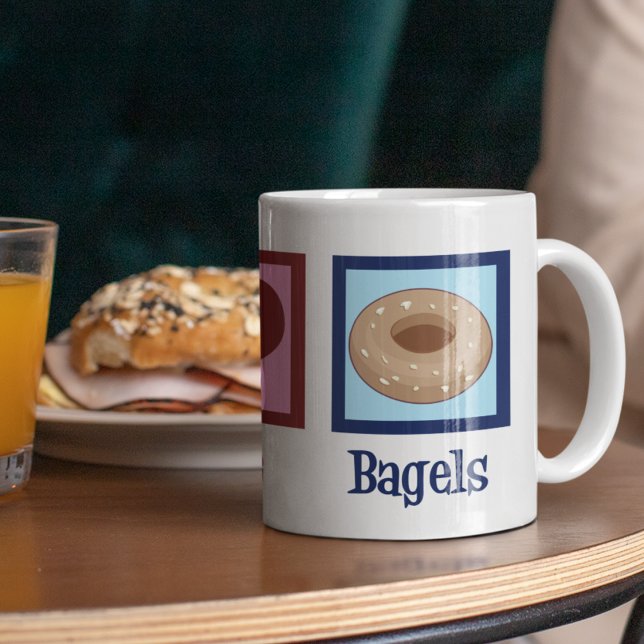 Peace Love Bagels Coffee Mug (Creator Uploaded)