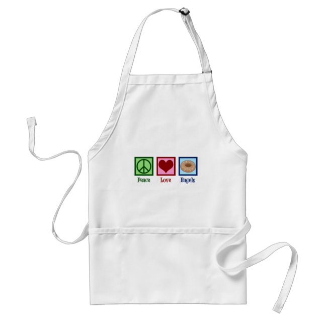 Peace Love Bagels Standard Apron (Front)