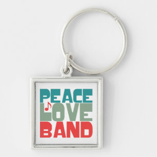 Peace Love Band Key Ring