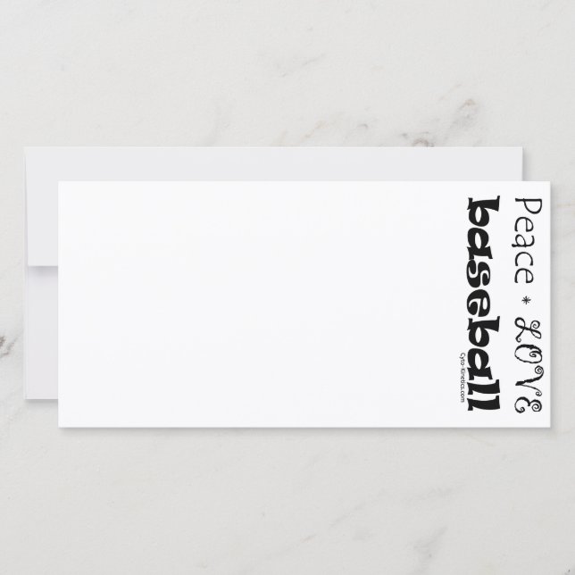 Peace Love Baseball (Front)