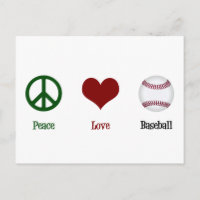 Peace Love Baseball