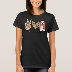 Peace Love Basset Hound For Men Women Kids Basset T-Shirt