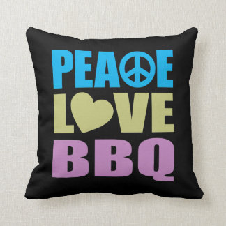 Peace Love BBQ Cushion