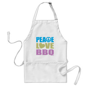 Peace Love BBQ Standard Apron