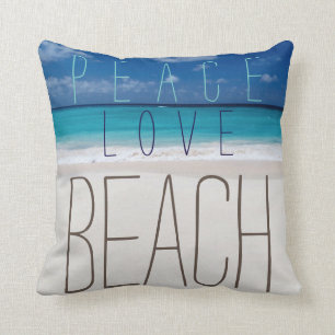 Peace Love Beach Cushion