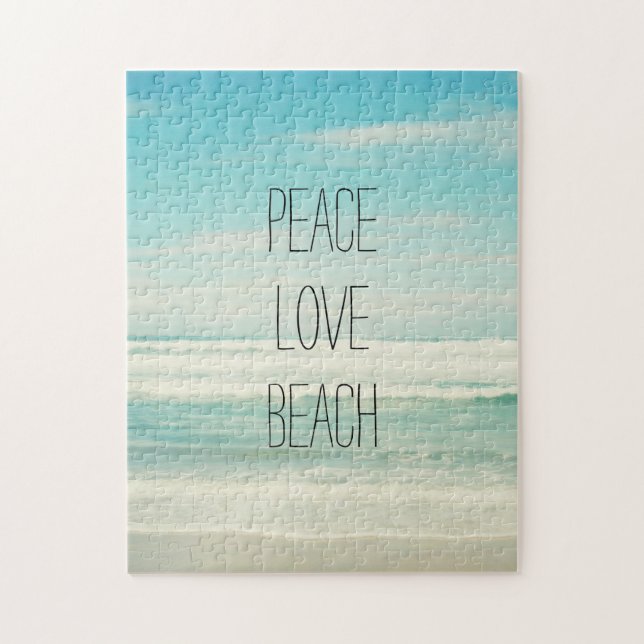 Peace Love Beach Jigsaw Puzzle (Vertical)