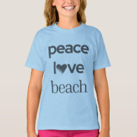 Peace Love Beach | Sun Fun Coastal Graphic Print