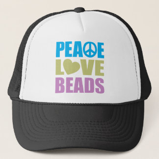 Peace Love Beads Trucker Hat