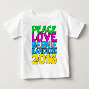 Peace Love Bernie Sanders 2016 Baby T-Shirt