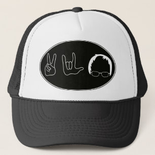 Peace, Love, Bernie Sanders Trucker Hat