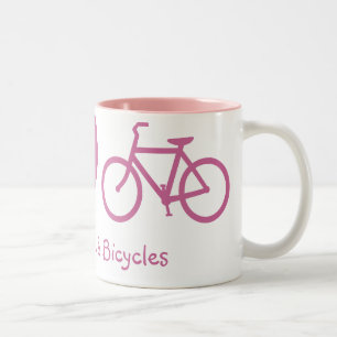 Peace, Love & Bicycles Mug