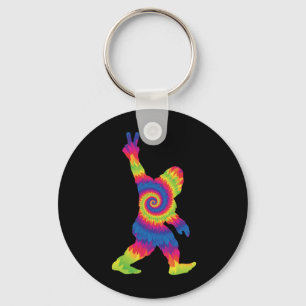 Peace Love Bigfoot - Bigfoot Lovers Key Ring