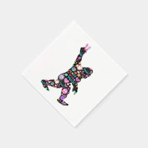 Peace Love Bigfoot Hippie Funny Bigfoot Lover      Napkin