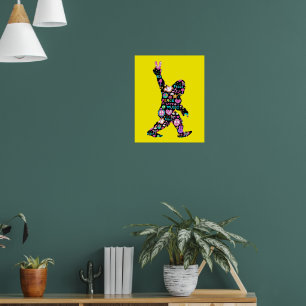 Peace Love Bigfoot Hippie Funny Bigfoot Lover      Poster