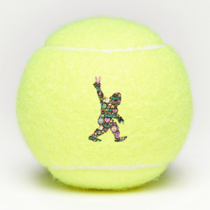 Peace Love Bigfoot Hippie Funny Bigfoot Lover      Tennis Balls