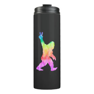 Peace Love Bigfoot  Thermal Tumbler