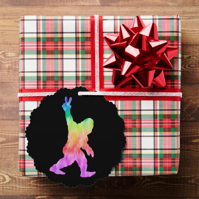 Peace Love Bigfoot      Tree Decoration Card (Insitu (Gift))